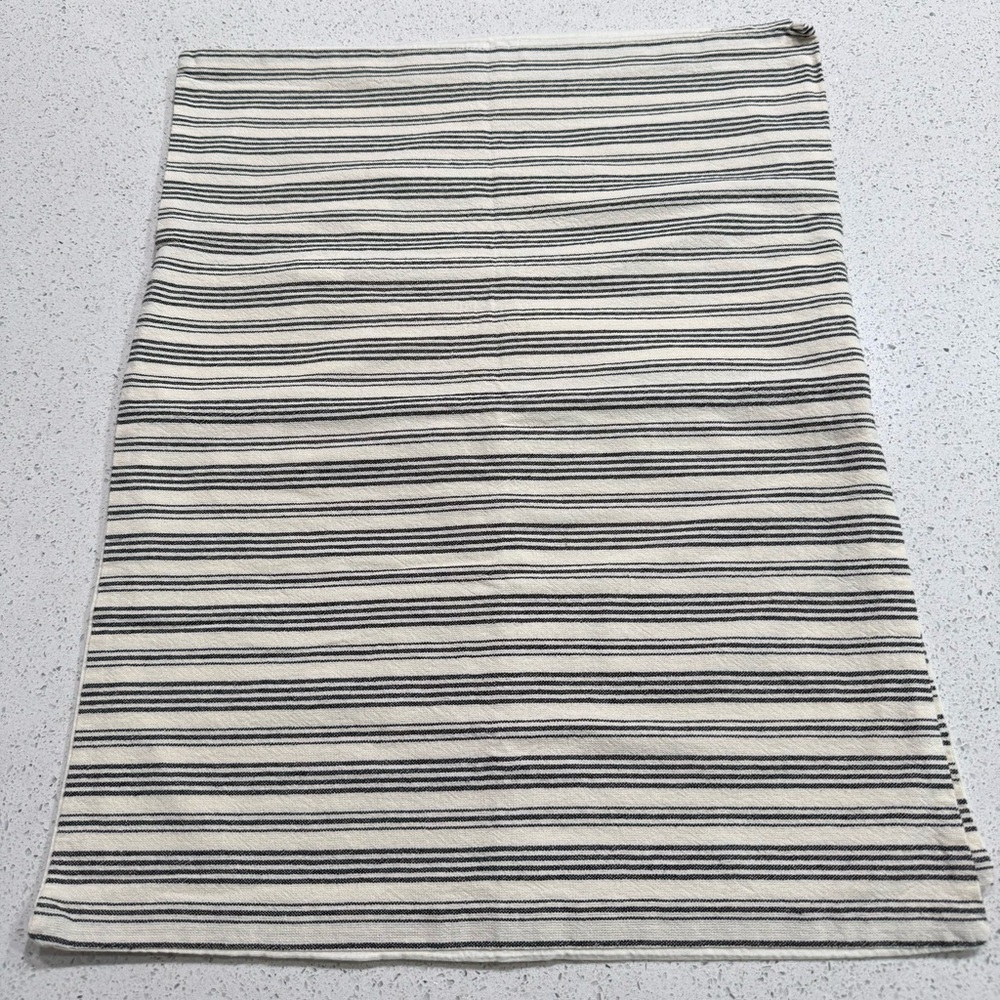 Bee and Willow Elegant Striped Cream and Black Pillow Cover Set of 2